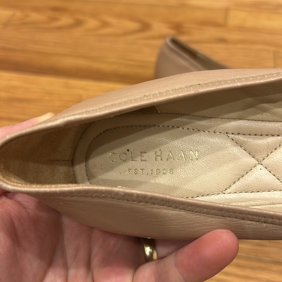 Taupe/nude Cole Hahn wedges 8.5AA - Picture 3 of 5